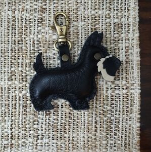 Portland Leather Goods Remy Schnauzer Scottie Dog Bag Charm